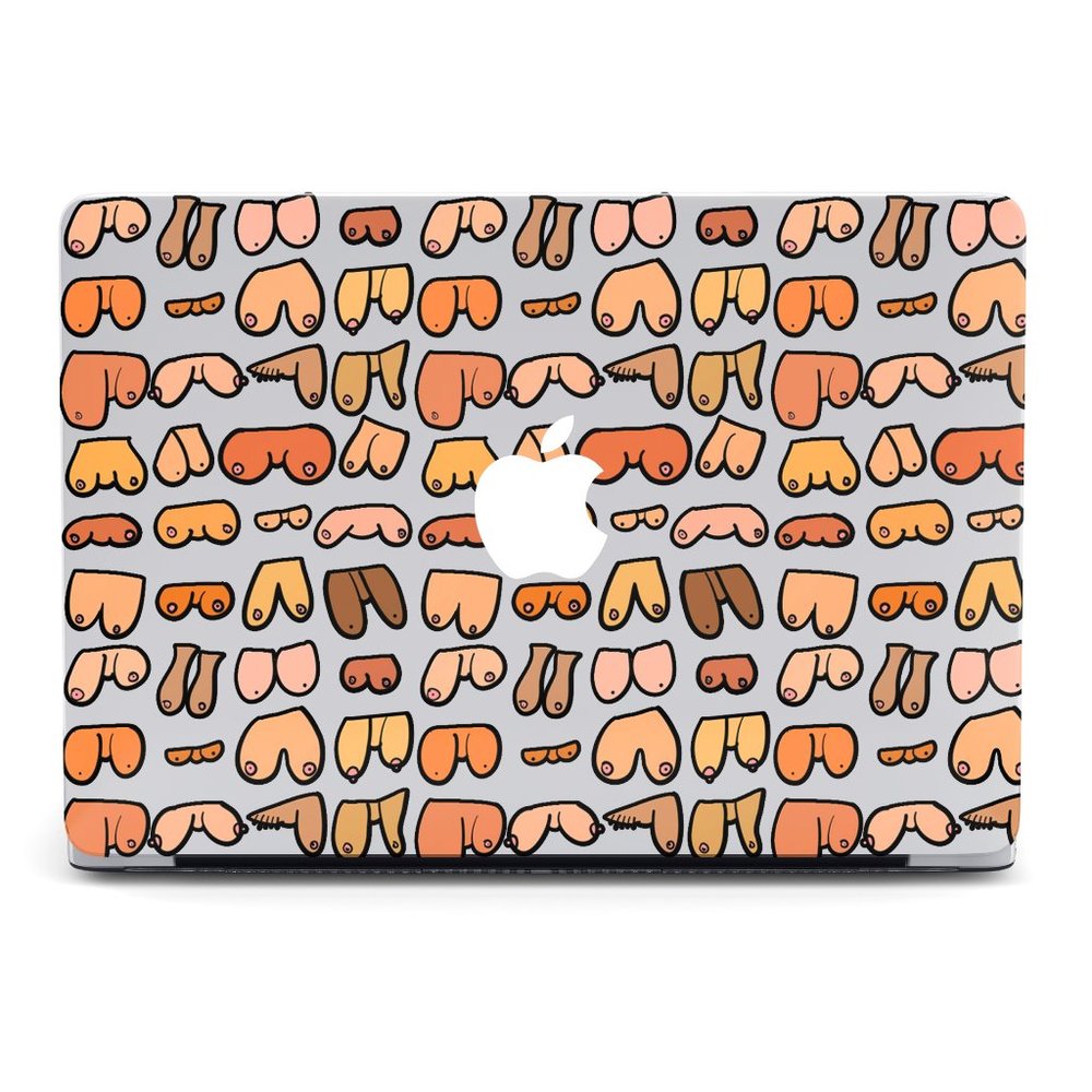 Art Painted Woman Breasts case for apple MacBook All Generations Air Pro